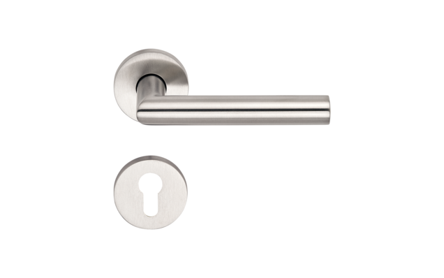 Ferrure 
BELCANTO
Poignée de porte et rosace en acier inoxydable