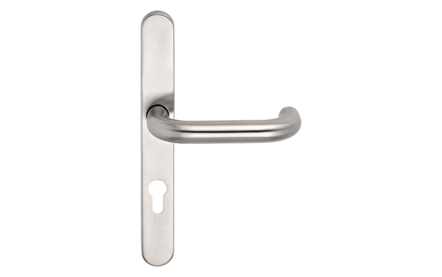 Ferrure Rondo
Ensemble de poignées de porte en acier inoxydable avec plaque longue