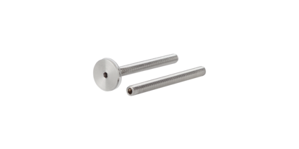 Fixations pour poignées de poussée vis en acier inoxydable à six pans creux