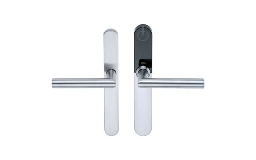 poignée de porte en acier inoxydable avec serrure digitale