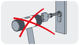 Pictogramme pour protection contre le bumping