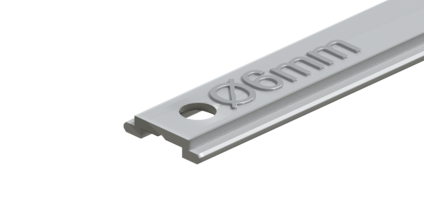 perforation de tringle de poussée ALU-JET 06 fermeture centrale ALU-JET 06 – tige de poussée avec diamètre de trou 6 mm