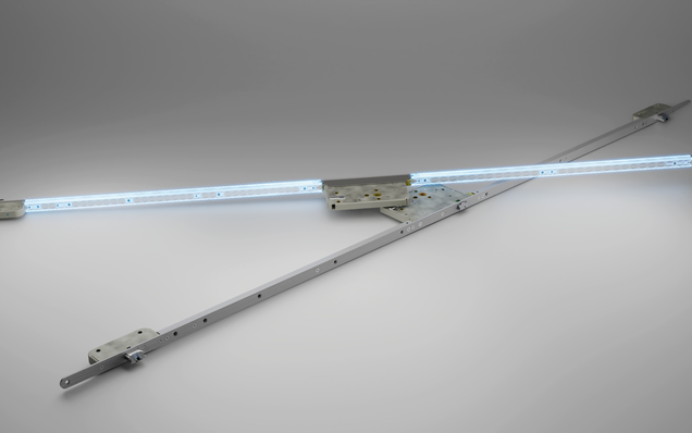 Système de verrouillage multipoints GU SECURY Automatic Panic E avec protection de la tringle de traction