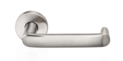 Modèle de béquille DIRIGENT – béquille avec rosace ronde – finition acier inoxydable mat